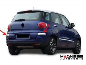 FIAT 500L Rear Bumper Cover - Chrome Stainless Steel - 2 Piece (2018-2020)